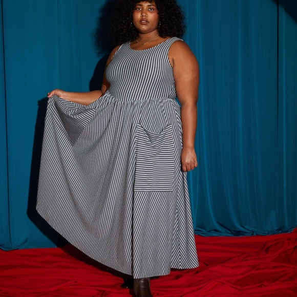 Fashion Brand Company Dresses & Skirts - Giant Pocket Stripe Maxi Dress XL